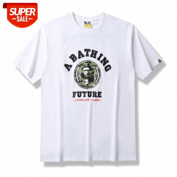 japanese brand ape-man head circle camouflage letters men's loose short-sleeved anime youth t-shirt #f21b, White;black
japanese brand ape-man head circle camouflage letters men's loose short-sleeved anime youth t-shirt #f21b, White;black