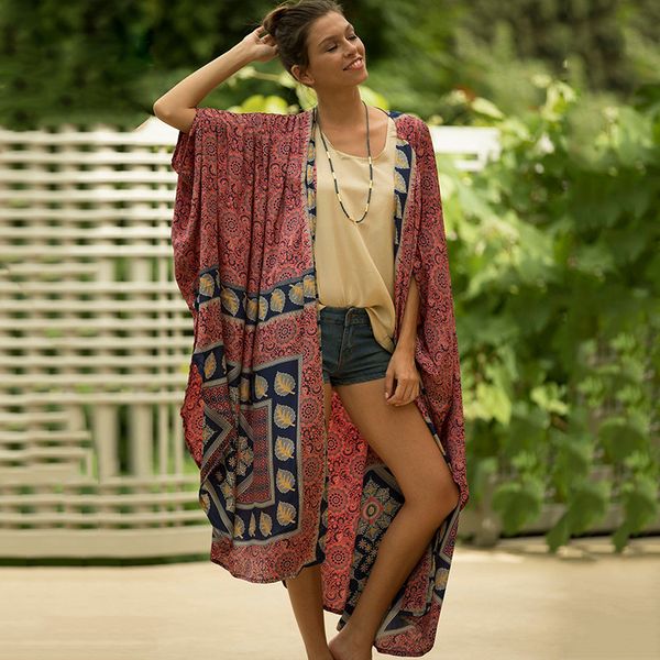 new beach swim bikini cover up kimono robe polyester floral print 2021 summer long blouse cardigan smock frock vestidos 8pe5, Black;gray
new beach swim bikini cover up kimono robe polyester floral print 2021 summer long blouse cardigan smock frock vestidos 8pe5, Black;gray