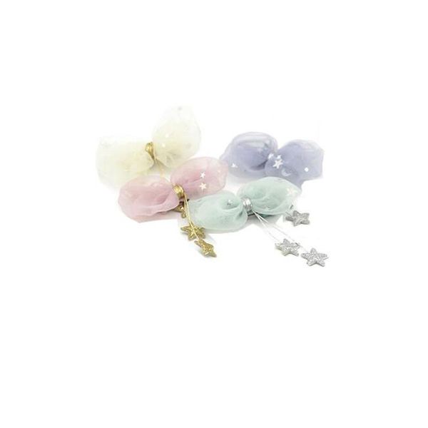 south korea children's hair accessories star yarn hanging little tassel bow clip girl's headdress pink, Slivery;white
south korea children's hair accessories star yarn hanging little tassel bow clip girl's headdress pink, Slivery;white