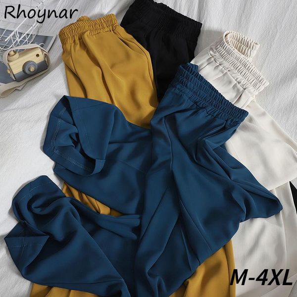 women's pants & capris women plus size full length trousers solid high waist baggy chic streetwear casual simple all-match ulzzang est, Black;white
women's pants & capris women plus size full length trousers solid high waist baggy chic streetwear casual simple all-match ulzzang est, Black;white