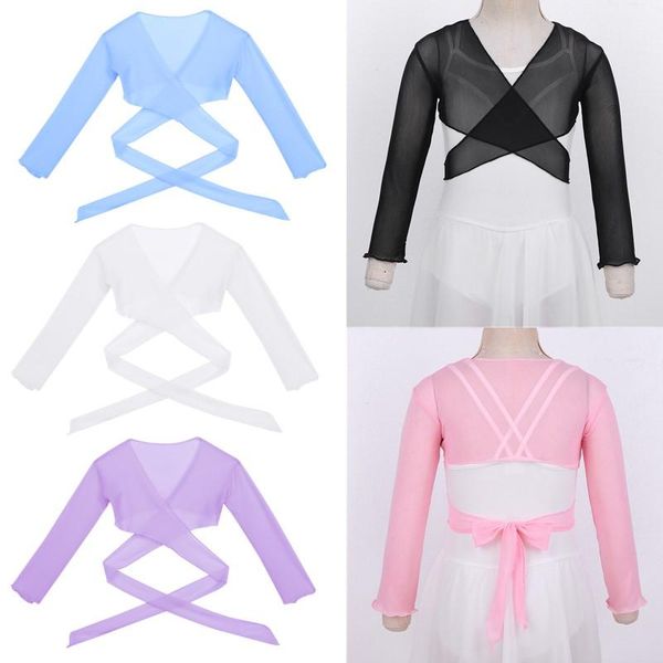jackets girls' classic ballet long sleeve wrap with adjustable tie closure children gymnastics leotards coats kids dance wear, Blue;gray
jackets girls' classic ballet long sleeve wrap with adjustable tie closure children gymnastics leotards coats kids dance wear, Blue;gray