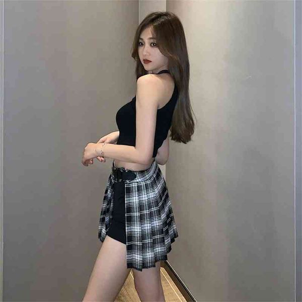 women skirt harajuku gothic black high waist pleated skirt punk girls skirt with shorts new summer plaid
women skirt harajuku gothic black high waist pleated skirt punk girls skirt with shorts new summer plaid