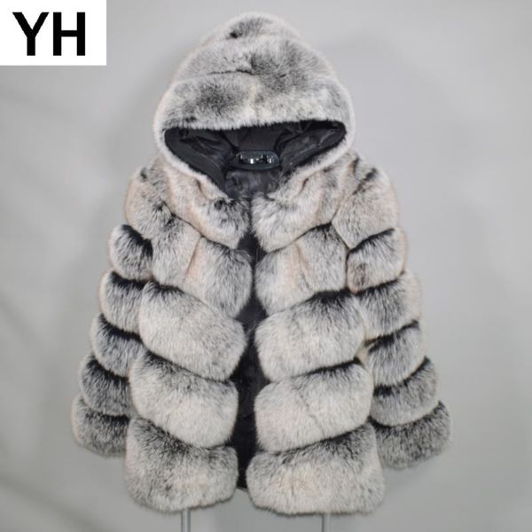 women's fur & faux fashion luxury women winter thick hooded real genuine coat jacket hood overcoat, Black
women's fur & faux fashion luxury women winter thick hooded real genuine coat jacket hood overcoat, Black