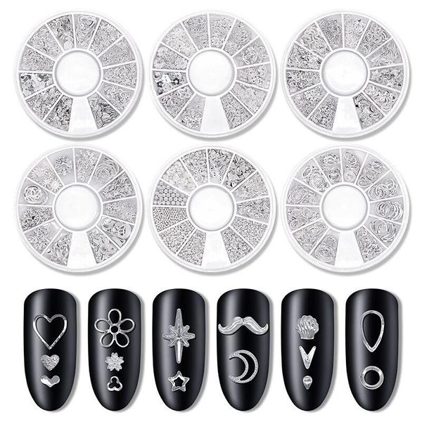 12 grid nail rivet jewelry star moon metal alloy nail decoration rivet hollow alloy box drill art accessories aacddzzx, Silver;gold
12 grid nail rivet jewelry star moon metal alloy nail decoration rivet hollow alloy box drill art accessories aacddzzx, Silver;gold
