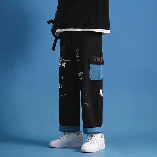overalls for men and women, straight, loose, thin, high waist, spring and autumn new style, handsome and versatile, student nine-point wide-, Black
overalls for men and women, straight, loose, thin, high waist, spring and autumn new style, handsome and versatile, student nine-point wide-, Black