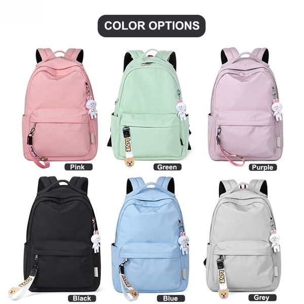 16/18inch casual waterproof women backpack female nylon travel back to school bag student teenage girls shopper mochila 211025
16/18inch casual waterproof women backpack female nylon travel back to school bag student teenage girls shopper mochila 211025