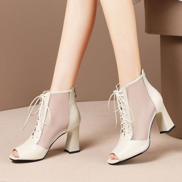 boots summer shoes women lace up ankle open toe pumps mesh gladiator sandals ladies high heels botas mujer 8222g, Black
boots summer shoes women lace up ankle open toe pumps mesh gladiator sandals ladies high heels botas mujer 8222g, Black