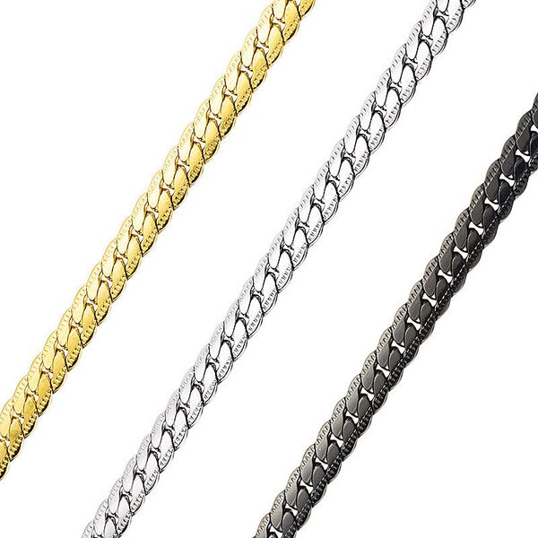 hip hop d-button stainless flattened necklace titanium steel embossed electroplating chain korean jewelry, Silver
hip hop d-button stainless flattened necklace titanium steel embossed electroplating chain korean jewelry, Silver