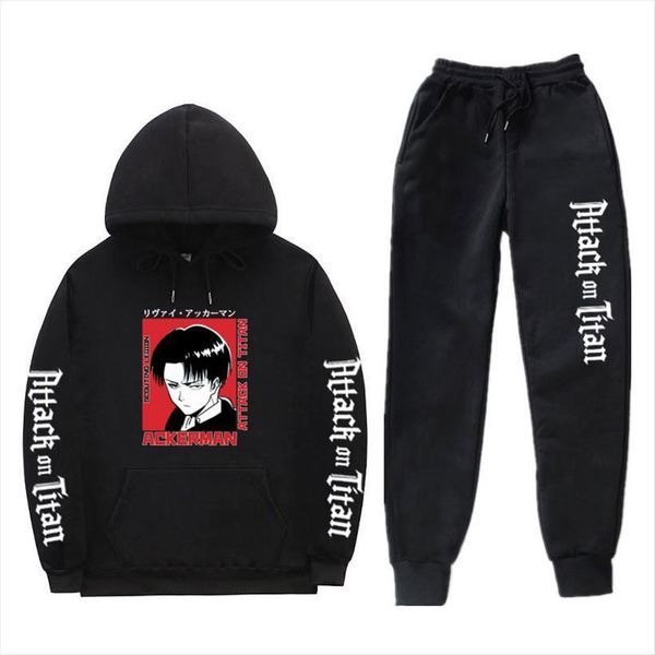 fashion streetwear hoodies sets men tracksuits attack on titan hoodie trousers survetement homme jogging complet sweatpants, Gray
fashion streetwear hoodies sets men tracksuits attack on titan hoodie trousers survetement homme jogging complet sweatpants, Gray