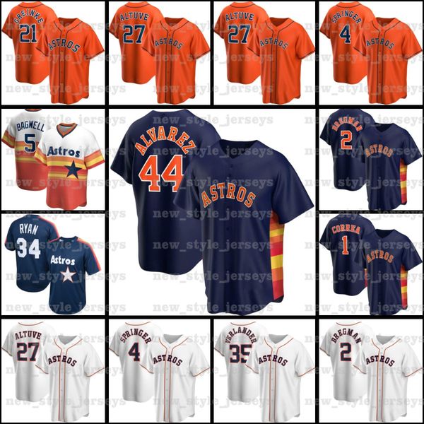 27 jose altuve 4 george springer 1 carlos correa nolan ryan justin verlander alex bregman x2 zack greinke yordan álvarez baseball jerseys, Blue;black
27 jose altuve 4 george springer 1 carlos correa nolan ryan justin verlander alex bregman x2 zack greinke yordan álvarez baseball jerseys, Blue;black