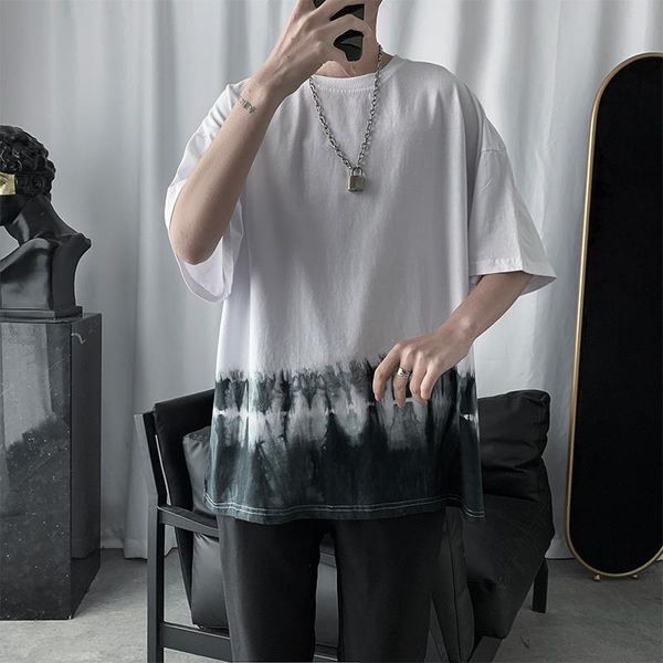 men's t-shirts summer short sleeve men tshirts loose korean style trend fashion tie dye hip hop all-match student harajuku tee white b, White;black
men's t-shirts summer short sleeve men tshirts loose korean style trend fashion tie dye hip hop all-match student harajuku tee white b, White;black