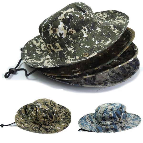 cloches men camouflage cap wide brim summer sun beach outdoor fishing hunting hat hatcs0025, Blue;gray
cloches men camouflage cap wide brim summer sun beach outdoor fishing hunting hat hatcs0025, Blue;gray