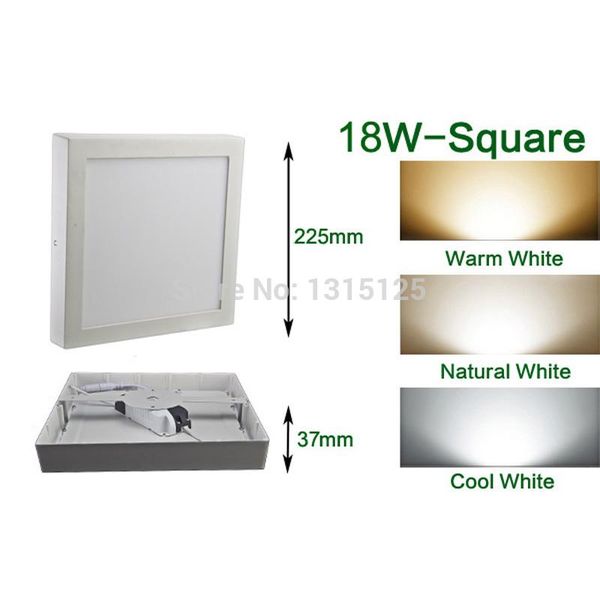 18w led panel light ac 85-265v square led surface panel wall ceiling lights for home living room illumination ing
18w led panel light ac 85-265v square led surface panel wall ceiling lights for home living room illumination ing
