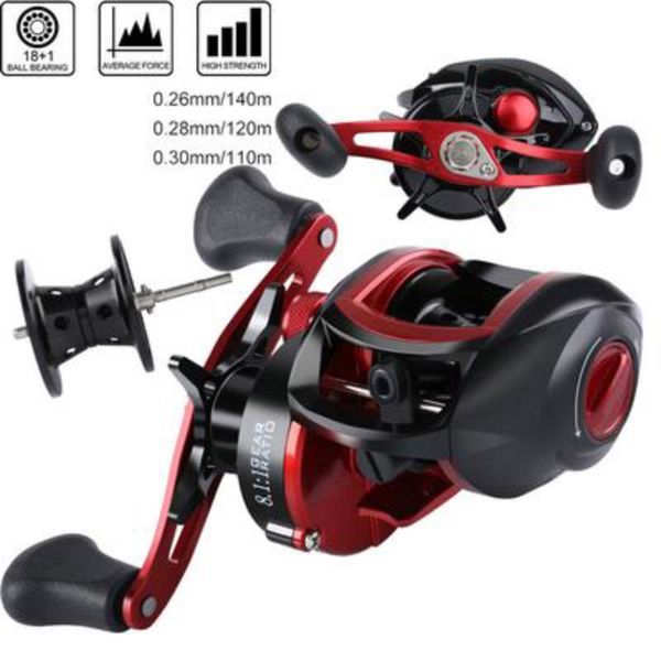 baitcasting reels lizard 18+1bb 10.1:1fishing reel 8.1:1 bait casting fishing carretilha de pesca 8kg max darg low profile
baitcasting reels lizard 18+1bb 10.1:1fishing reel 8.1:1 bait casting fishing carretilha de pesca 8kg max darg low profile