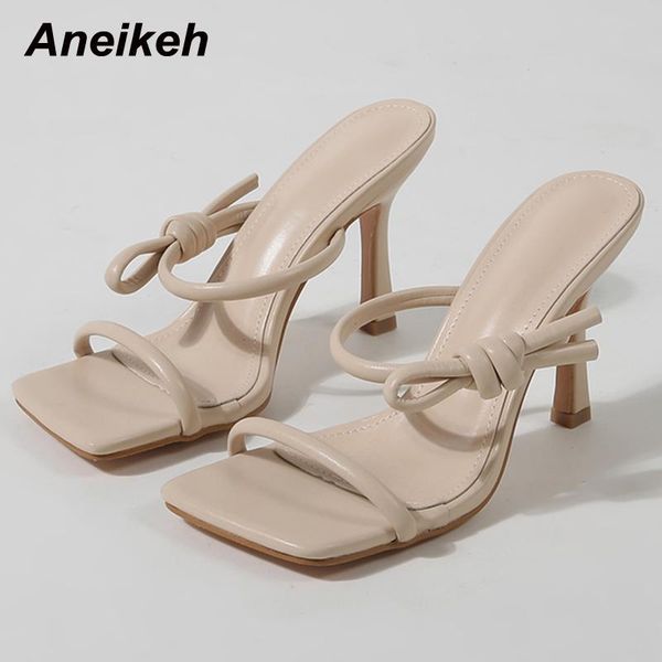 slippers aneikeh 2021 pu summer ladies shoes riband stiletto heels fashion slides concise party solid butterfly-knot sweet, Black
slippers aneikeh 2021 pu summer ladies shoes riband stiletto heels fashion slides concise party solid butterfly-knot sweet, Black