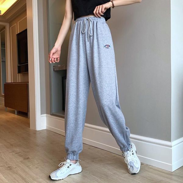 women's pants & capris real s spring and autumn sweatpants gray sports ankle-tied, Black;white
women's pants & capris real s spring and autumn sweatpants gray sports ankle-tied, Black;white