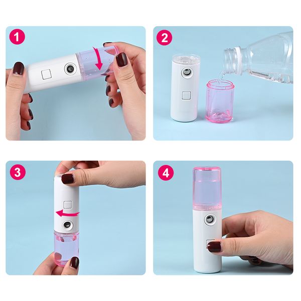 30/40ml mini nano facial sprayer alcohol usb nebulizer face steamer humidifier hydrating anti-aging women beauty skin care tools
30/40ml mini nano facial sprayer alcohol usb nebulizer face steamer humidifier hydrating anti-aging women beauty skin care tools