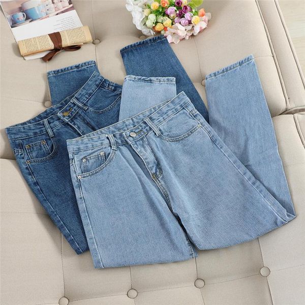 women's jeans boyfriend for women clothes denim wide-leg pants high waist female loose white/black solid q2458, Blue
women's jeans boyfriend for women clothes denim wide-leg pants high waist female loose white/black solid q2458, Blue
