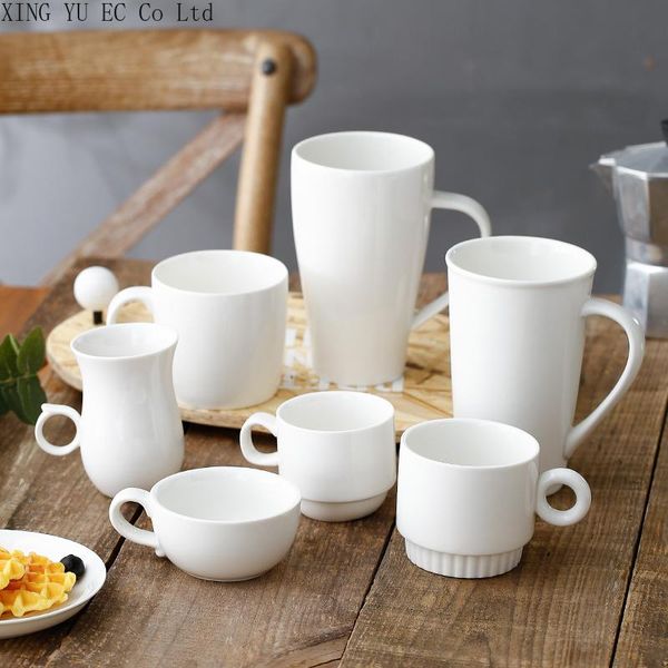 household simple white ceramic water cup breakfast coffee cup milk 500ml mug office home cup/living room decoration
household simple white ceramic water cup breakfast coffee cup milk 500ml mug office home cup/living room decoration