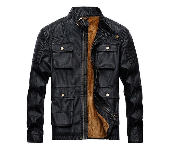 men's jackets winter fleece thicken leather jacket men vintage motorcycle coat fashion pigskin, Black;brown
men's jackets winter fleece thicken leather jacket men vintage motorcycle coat fashion pigskin, Black;brown