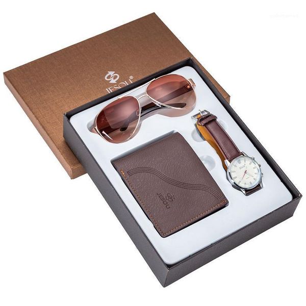 men's wrist watch male wallet sunglasses suit combination set women watches relojes for wristwatches, Slivery;brown
men's wrist watch male wallet sunglasses suit combination set women watches relojes for wristwatches, Slivery;brown
