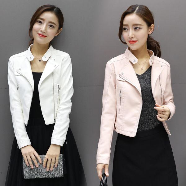 mode new wild spring locomotive small female clothing short coat thin autumn leather jacket women's or girls'leather hae1, Black
mode new wild spring locomotive small female clothing short coat thin autumn leather jacket women's or girls'leather hae1, Black