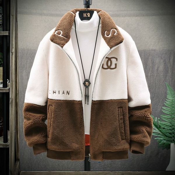 men's jackets lamb wool men jacket 2022 winter new warm korean style stand-up collar trend youth casual hooded thickened long-sleeved c, Black;brown
men's jackets lamb wool men jacket 2022 winter new warm korean style stand-up collar trend youth casual hooded thickened long-sleeved c, Black;brown
