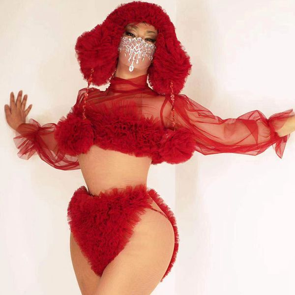 red white mesh sleeve bra short cap 3 pieces set nightclub outfit bar dance show wear women dancer singer ds performance costume, Black;red
red white mesh sleeve bra short cap 3 pieces set nightclub outfit bar dance show wear women dancer singer ds performance costume, Black;red