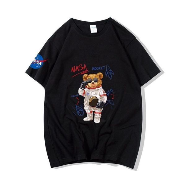 nasa astronaut joint short t-shirt men's trend 2021 summer loose size trendy student half sleeve clothes, White;black
nasa astronaut joint short t-shirt men's trend 2021 summer loose size trendy student half sleeve clothes, White;black