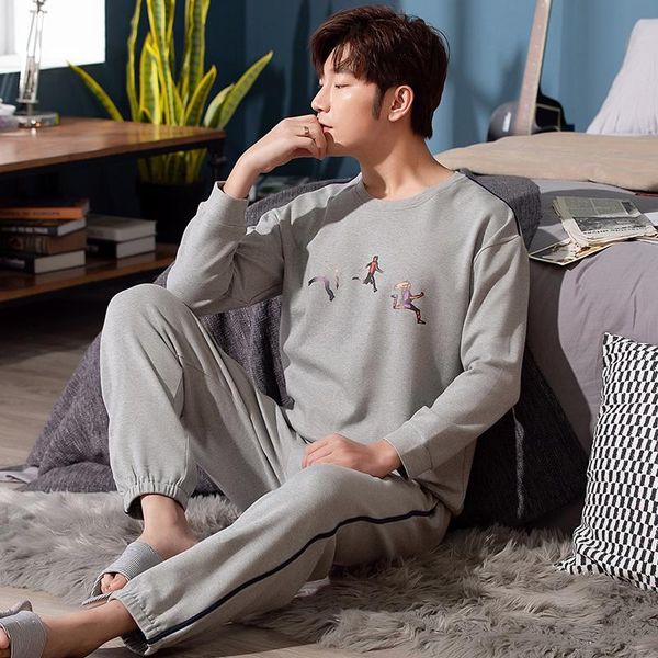 wavmit men's pajamas autumn winter long sleeve 100% cotton plus size 4xl 5xl men pyjamas sleepwear sets father pajamas nihgtwear, Black;brown
wavmit men's pajamas autumn winter long sleeve 100% cotton plus size 4xl 5xl men pyjamas sleepwear sets father pajamas nihgtwear, Black;brown
