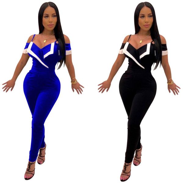 women's jumpsuits & rompers summer patchwork overalls for women full length jumpsuit lady ruched bodycon romper lzh5107, Black;white
women's jumpsuits & rompers summer patchwork overalls for women full length jumpsuit lady ruched bodycon romper lzh5107, Black;white