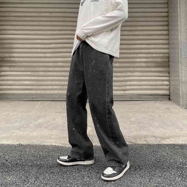 men's jeans wide leg fashion retro splash ink baggy men streetwear korean loose hip-hop straight denim trousers mens s-5xl yu93, Blue
men's jeans wide leg fashion retro splash ink baggy men streetwear korean loose hip-hop straight denim trousers mens s-5xl yu93, Blue