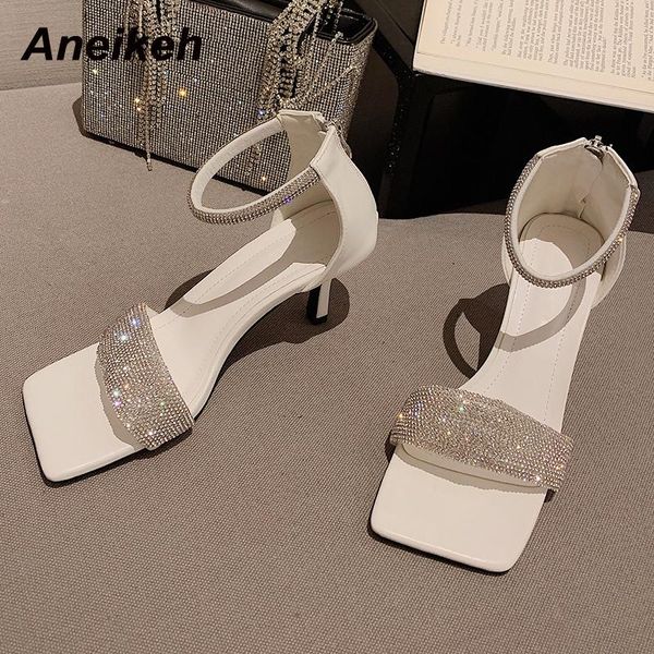 sandals aneikeh shoes for women 2021 fashion novelty summer sandalias pu crystal bling polka dot peep toe thin high heel ankle-wrap zip, Black
sandals aneikeh shoes for women 2021 fashion novelty summer sandalias pu crystal bling polka dot peep toe thin high heel ankle-wrap zip, Black
