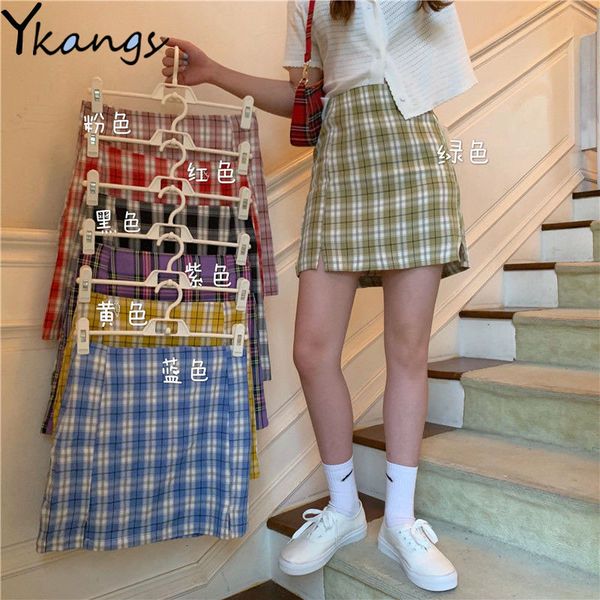 2021 summer yellow womens high waist pencil plaid streetwear vintage skirt elegant korean mini skirts harajuku s45g, Black
2021 summer yellow womens high waist pencil plaid streetwear vintage skirt elegant korean mini skirts harajuku s45g, Black