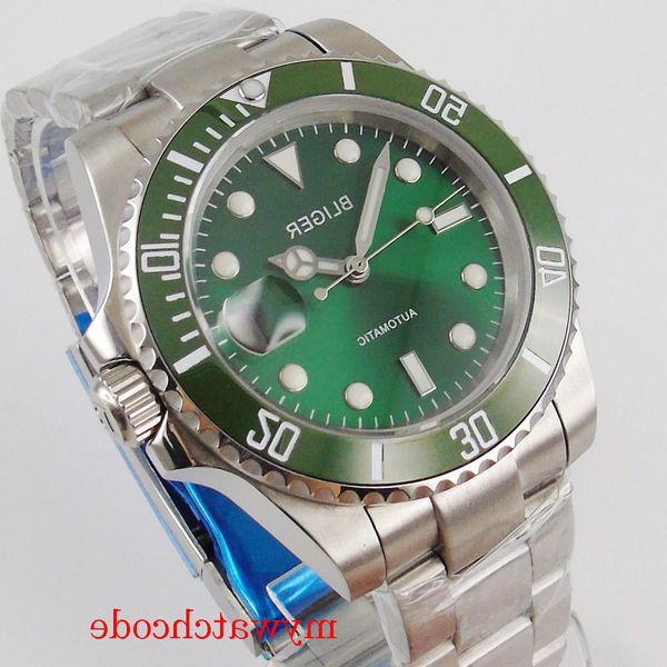 bliger 40mm green dial automatic men watch date indicator nh35 miyota 8215 movement sapphire crystal, Slivery;brown
bliger 40mm green dial automatic men watch date indicator nh35 miyota 8215 movement sapphire crystal, Slivery;brown