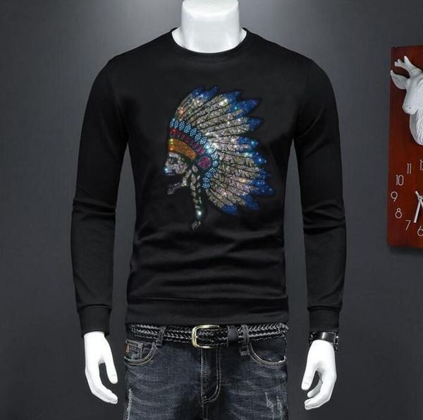 men's hoodies & sweatshirts sweatshirt hoodie 2021 autumn style rhinestones o-neck long sleeves pullover, Black
men's hoodies & sweatshirts sweatshirt hoodie 2021 autumn style rhinestones o-neck long sleeves pullover, Black