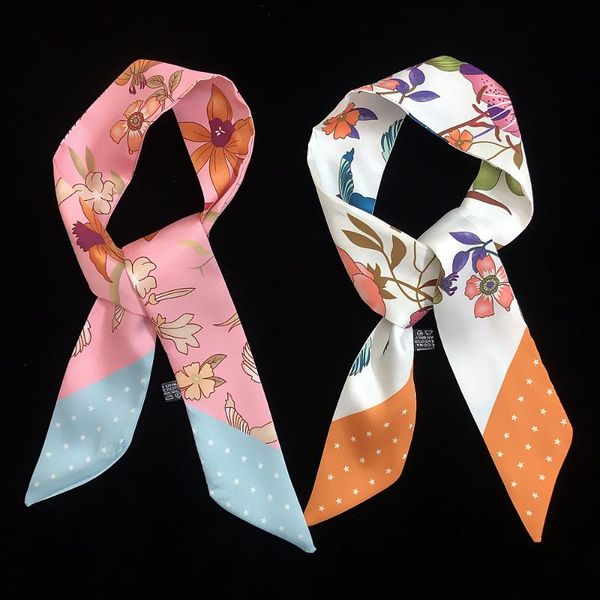 scarves floral print bag scarf 2021 skinny silk for women head long handle wraps hair ties, Blue;gray
scarves floral print bag scarf 2021 skinny silk for women head long handle wraps hair ties, Blue;gray
