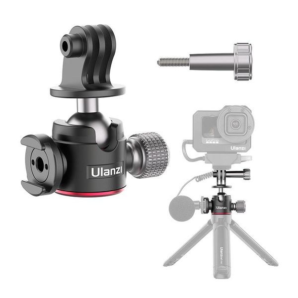 ulanzi u-130 360 adjustable metal ballhead for 9 8 7 6 5 max action camera ball head with cold shoe for mic led light
ulanzi u-130 360 adjustable metal ballhead for 9 8 7 6 5 max action camera ball head with cold shoe for mic led light