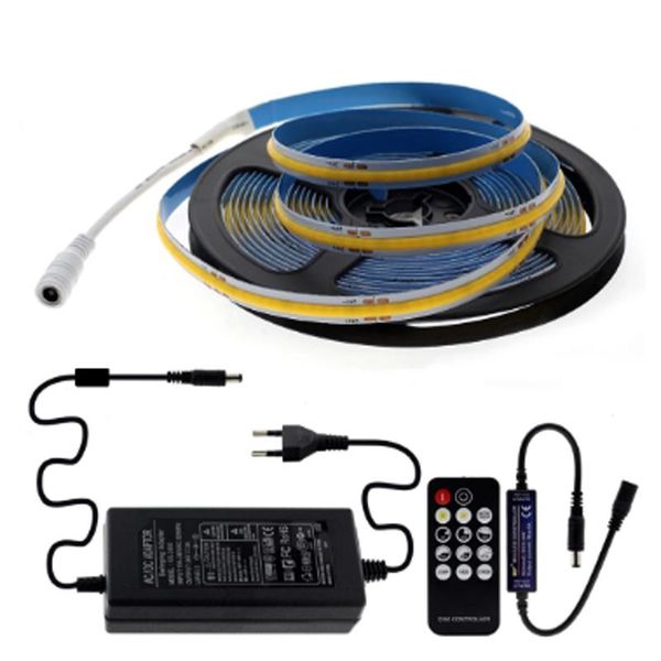 strips cob led strip set 228 leds rf wireless remote control high flexible lights dc 24v 3000k 4000k 6000k 5m/lot
strips cob led strip set 228 leds rf wireless remote control high flexible lights dc 24v 3000k 4000k 6000k 5m/lot