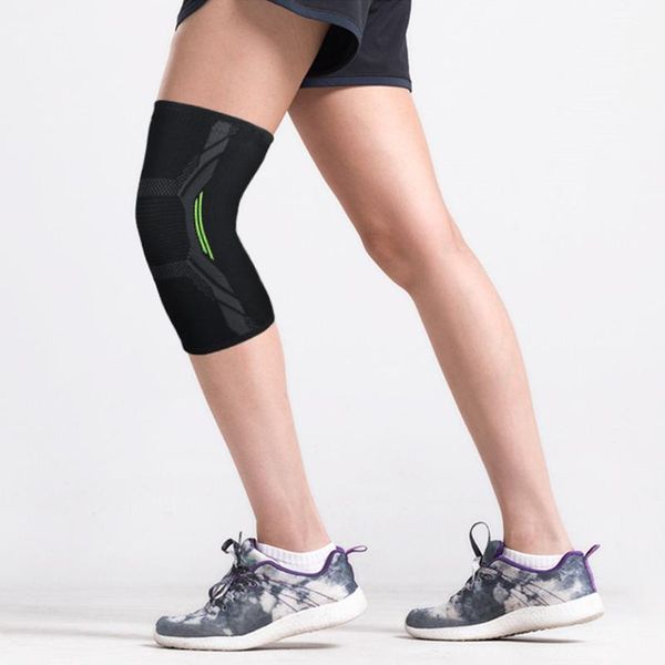 elbow & knee pads 1pc sports kneepad men pressurized elastic support fitness gear basketball volleyball brace protector, Black;gray 
elbow & knee pads 1pc sports kneepad men pressurized elastic support fitness gear basketball volleyball brace protector, Black;gray