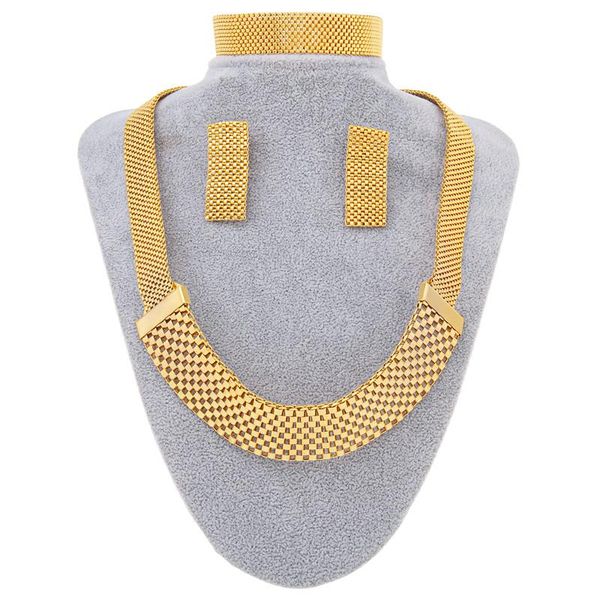 Earrings & Necklace Fashion Jewelry Sets For Women African Bridal Wedding Gold 24k Plated Bracelet Lover Christmas Gifts, Silver
Earrings & Necklace Fashion Jewelry Sets For Women African Bridal Wedding Gold 24k Plated Bracelet Lover Christmas Gifts, Silver