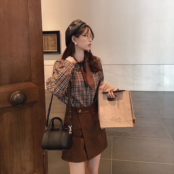 mishow women spring summer vintage plaid blouse long sleeves bow neck single-breasted shirt mx19d4117 210225, White
mishow women spring summer vintage plaid blouse long sleeves bow neck single-breasted shirt mx19d4117 210225, White
