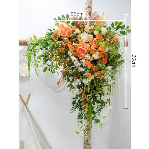 decorative flowers & wreaths orange series rose hydrangea peony wedding arch decor flower arrangement silk row shop party window display
decorative flowers & wreaths orange series rose hydrangea peony wedding arch decor flower arrangement silk row shop party window display