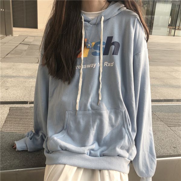 2021 new autumn loose girl color casual letter hooded pullover sky blue sweatshirt waist elastic drop shoulders long sleeves fl6b, Black
2021 new autumn loose girl color casual letter hooded pullover sky blue sweatshirt waist elastic drop shoulders long sleeves fl6b, Black