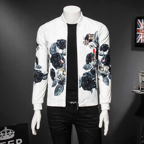 casual fashion men's jacket floral autumn print business bomber jackets streetwear outwear turtleneck clothing iix9, Black;brown
casual fashion men's jacket floral autumn print business bomber jackets streetwear outwear turtleneck clothing iix9, Black;brown
