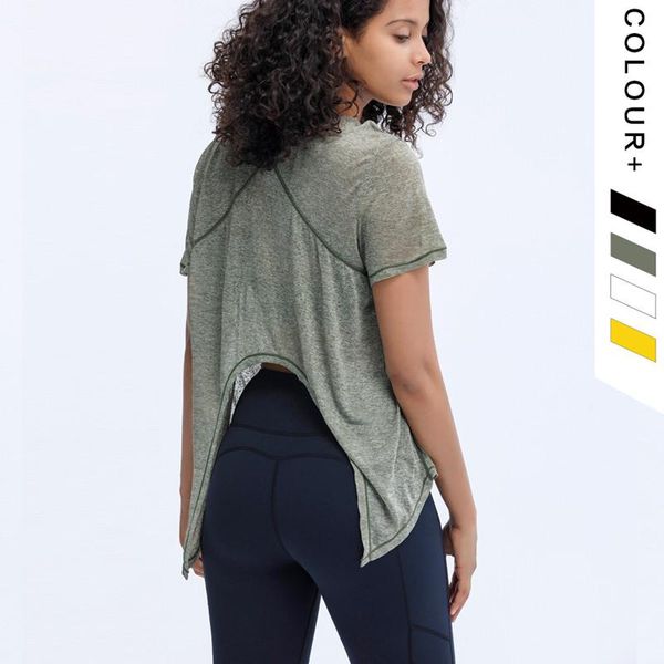 2021 summer new personality loose yoga clothes women short-sleeve sports t-shirt lightweight quick-drying training running top
2021 summer new personality loose yoga clothes women short-sleeve sports t-shirt lightweight quick-drying training running top