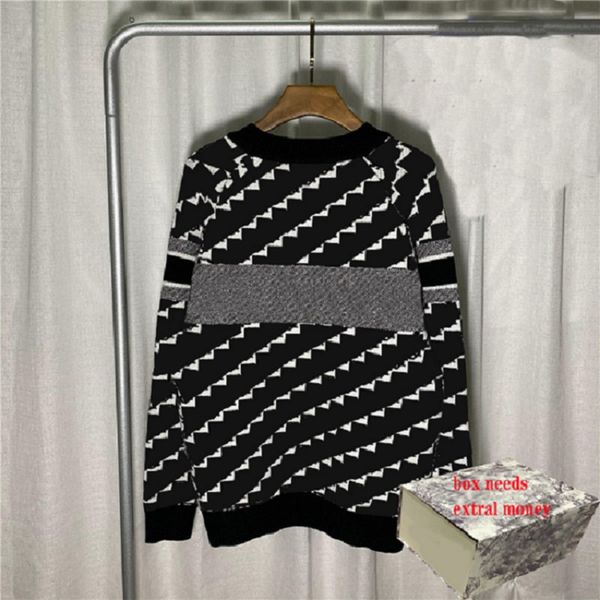 women sweater lady street style pullover 2021fw round neck warm sweaters women's heart check pattern pullovers with box, White;black
women sweater lady street style pullover 2021fw round neck warm sweaters women's heart check pattern pullovers with box, White;black