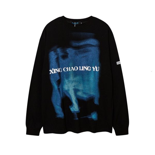 chao brand long sleeve pullover oversized men's and women's high street round neck sweater youth thin long t, Black
chao brand long sleeve pullover oversized men's and women's high street round neck sweater youth thin long t, Black