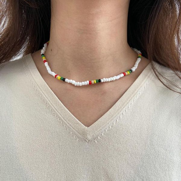 chains fashion color beaded clavicle chain ethnic style rice bead mix and match jewelry necklace female, Silver
chains fashion color beaded clavicle chain ethnic style rice bead mix and match jewelry necklace female, Silver