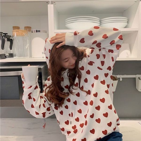 love sweater with hoodie girl cotton 2021 new spring and autumn loose lazy wild wind in sleeve long casual jacket 9a9i, Black
love sweater with hoodie girl cotton 2021 new spring and autumn loose lazy wild wind in sleeve long casual jacket 9a9i, Black